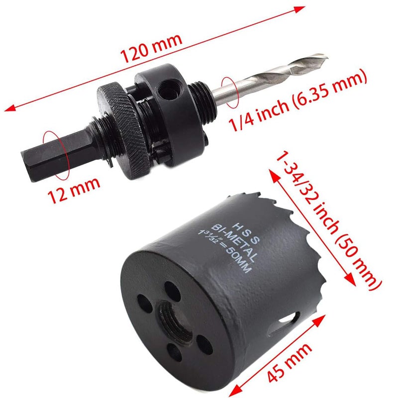 OZXNO 2 Inch Desk Grommet and Hole Saw Kit, OZXNO 5-Pack 50mm Flexible Desk Wire Cord Hole Cover with Matching Holesaw Drill Bits for Cable Organizer Wiring Management and Protection - Image 2